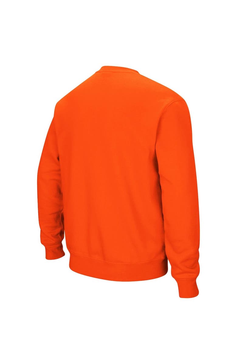 COLOSSEUM Men's Colosseum Orange Virginia Cavaliers Team Arch & Logo Tackle Twill Pullover Sweatshirt, Alternate, color, Orange
