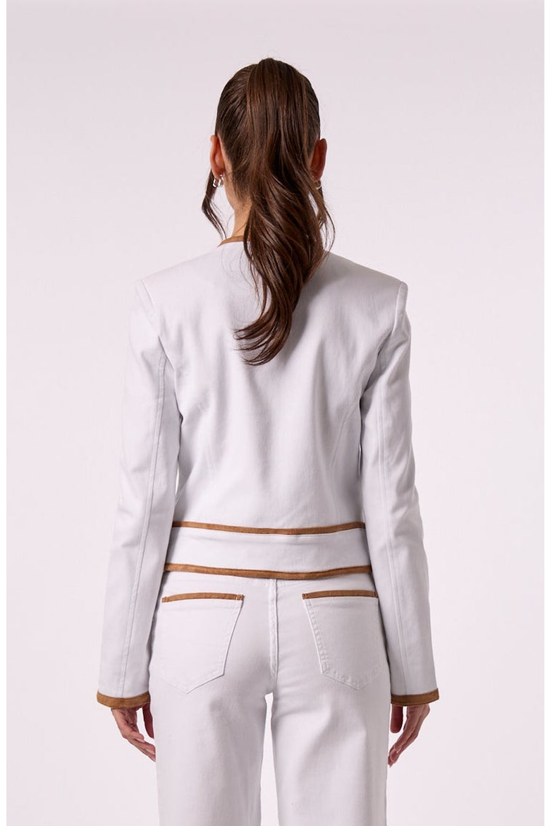 Sadie Jacket, Alternate, color, White