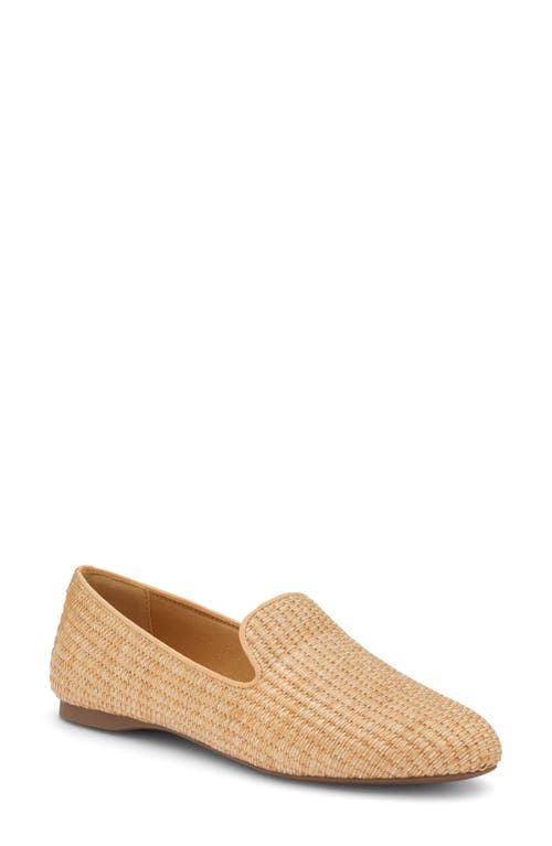 Birdies Starling Raffia Flat in Flax Raffia 