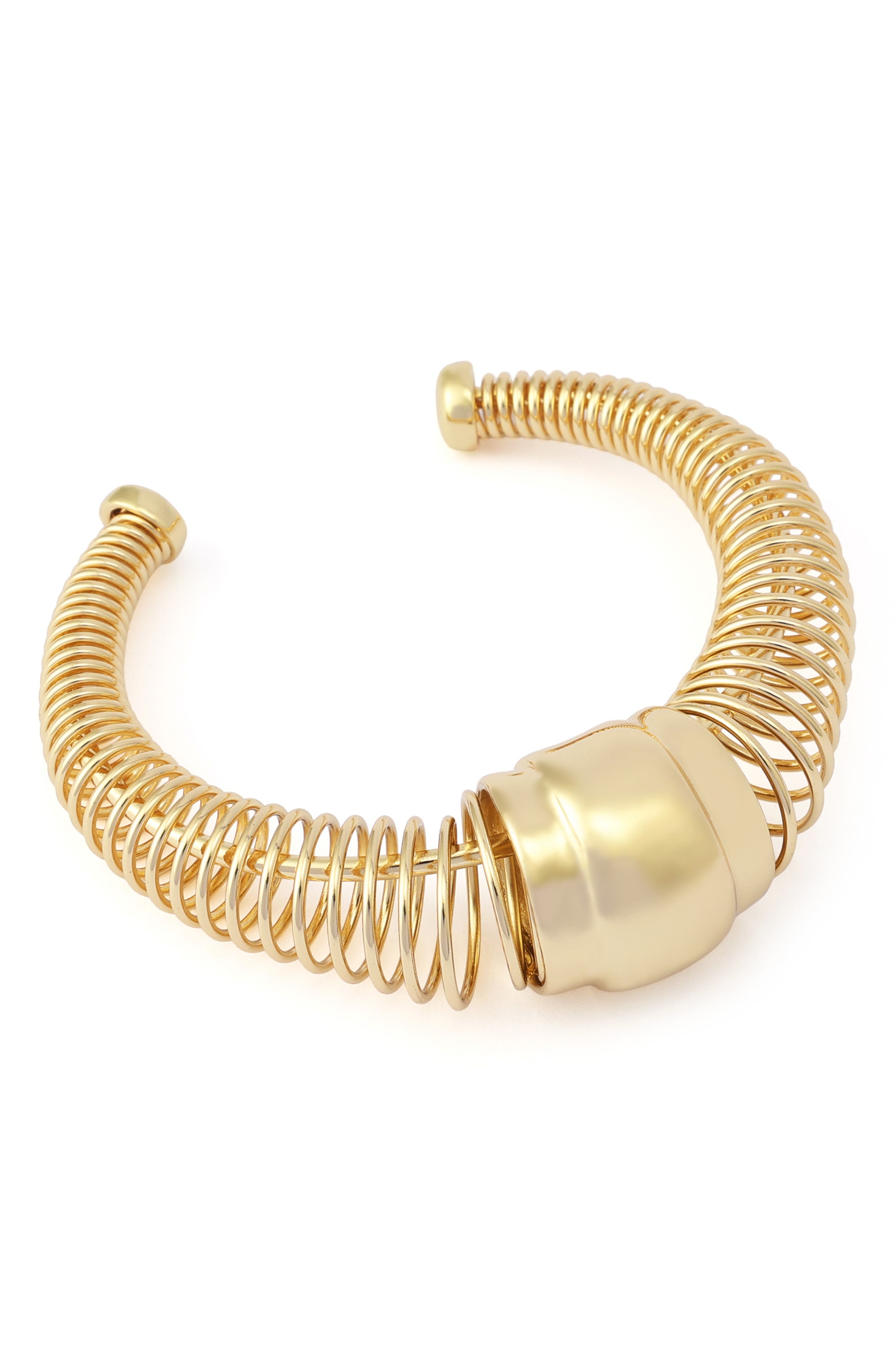 Robert Lee Morris Coiled Cuff Bracelet In Gold