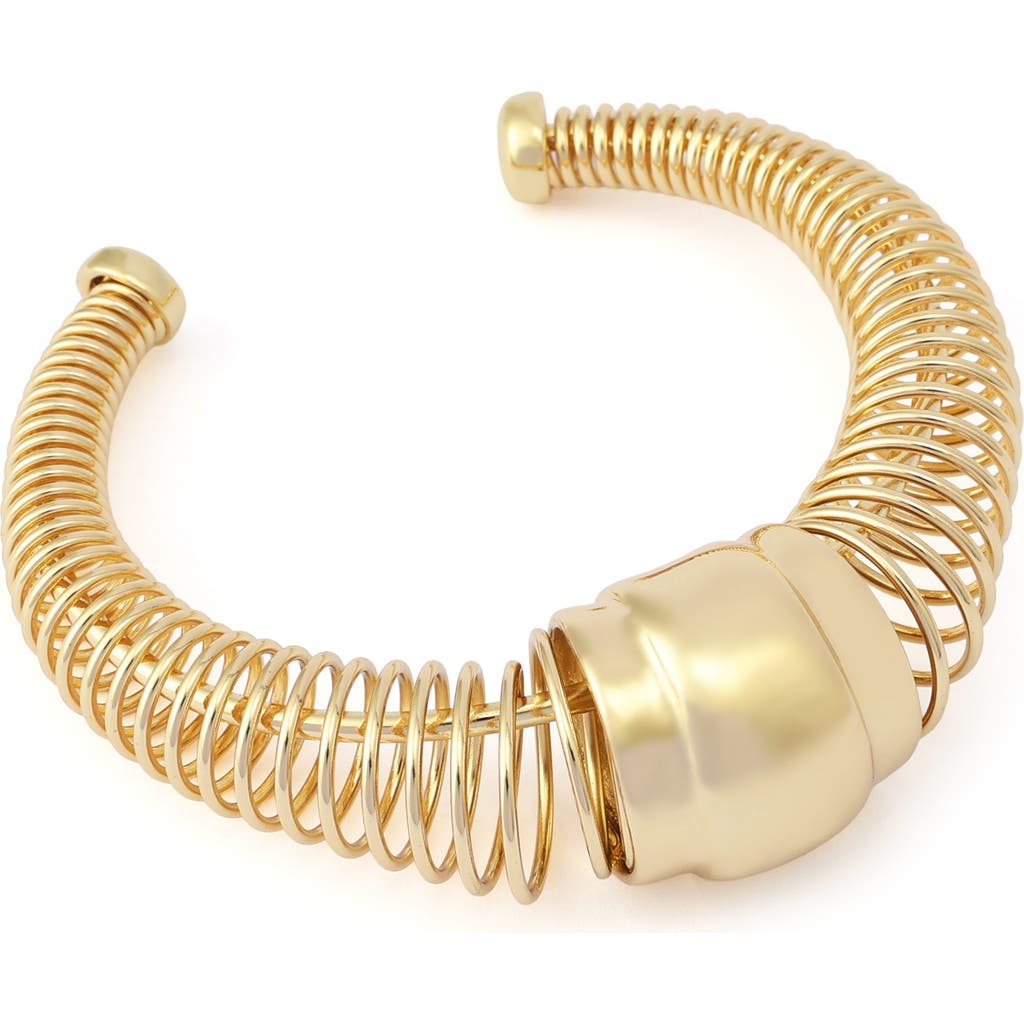 Robert Lee Morris Coiled Cuff Bracelet In Gold