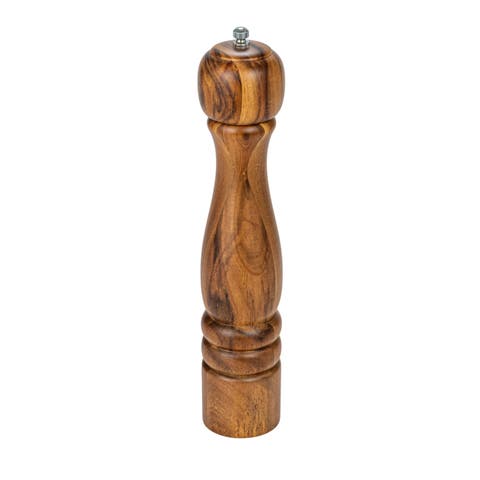 Acacia Wood Salt and Pepper Mill, Natural