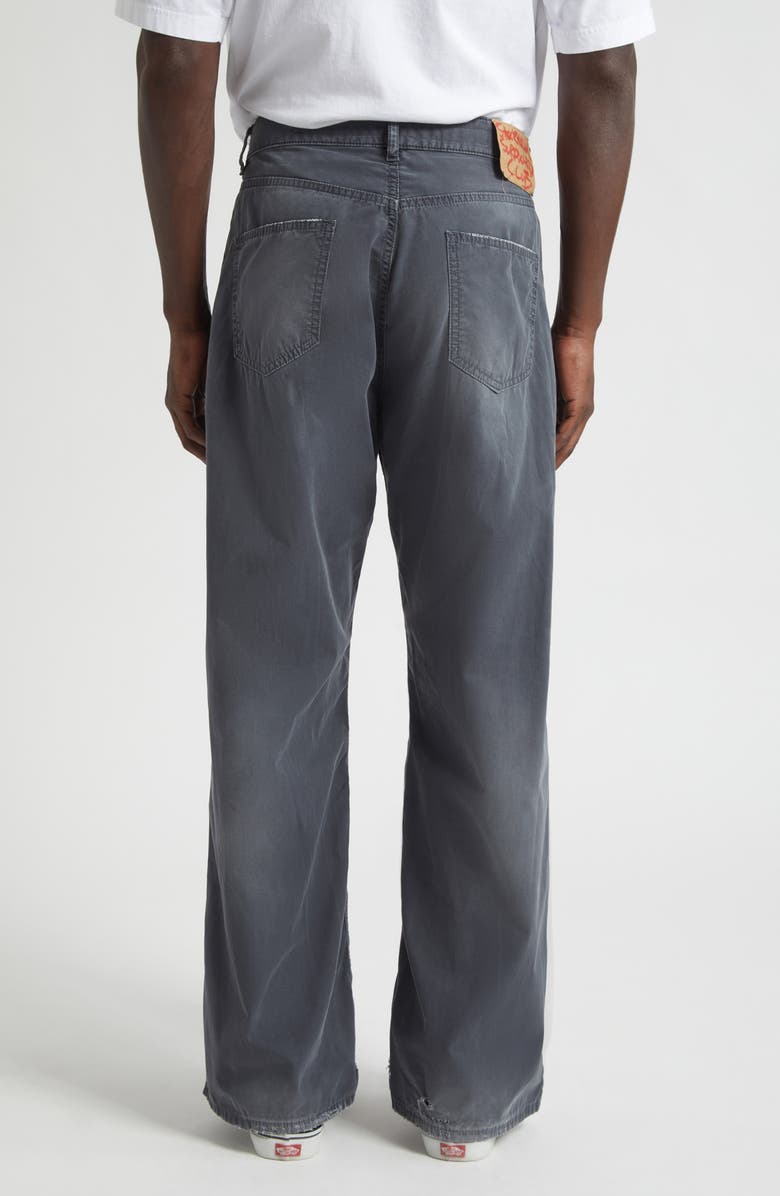 STOCKHOLM SURFBOARD CLUB Ralf Distressed Bootcut Pants, Alternate, color, Black