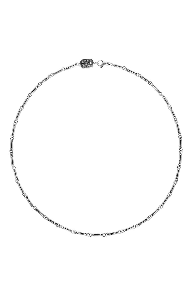 King Baby Studio Small Paperclip Necklace, Alternate, color, 