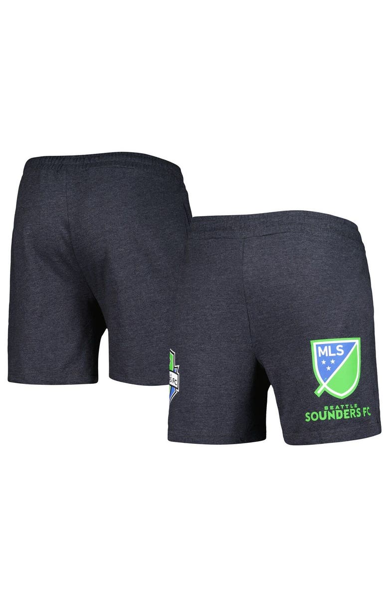 CONCEPTS SPORT Men's Concepts Sport Charcoal Seattle Sounders FC Multi-Logo Shorts, Main, color, Charcoal