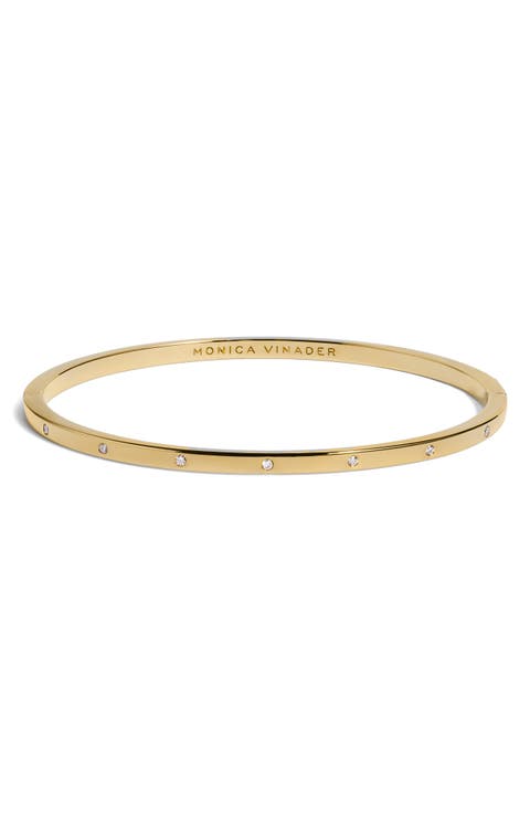 Lab Grown Diamond Station Bangle
