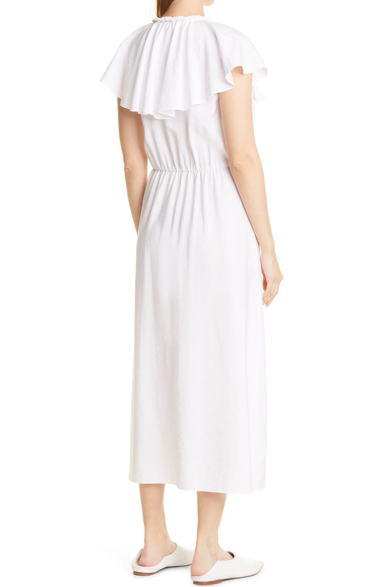 Vince Braid Trim Flutter Sleeve Wrap Front Dress, Alternate, color, 