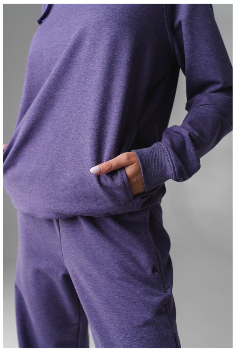 Studio Uni Hoodie, Alternate, color, Violet Marl