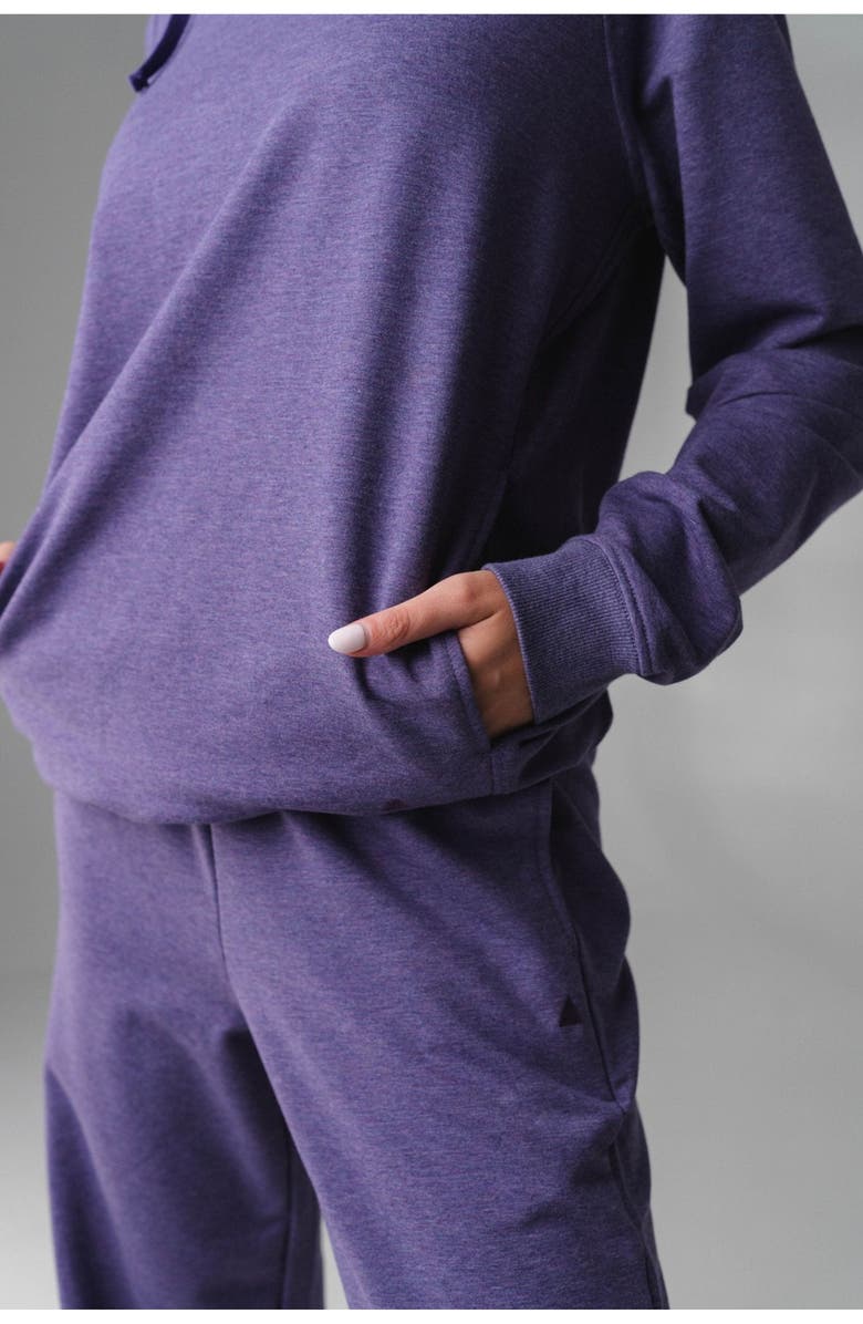 Vitality Studio Uni Hoodie, Alternate, color, Violet Marl