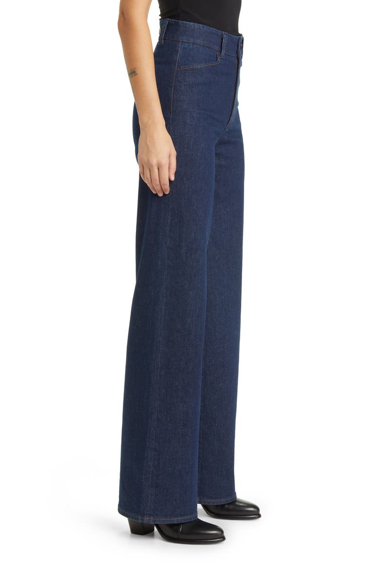 Sasha Notch Back High Waist Wide Leg Trouser Jeans, Alternate, color, EDINBURGH