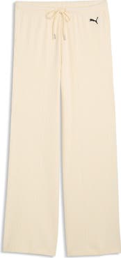 PUMA ESS Ribbed Wide Leg Pants