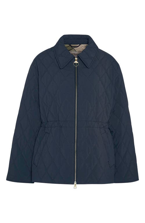 Barbour Clarissa Quilted Jacket In Dark Navy Rosem