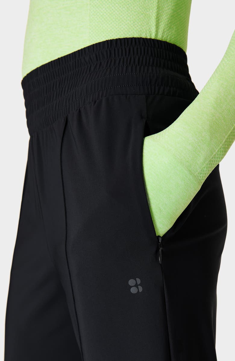 Sweaty Betty Explorer Wide Leg Track Pants, Alternate, color, Black