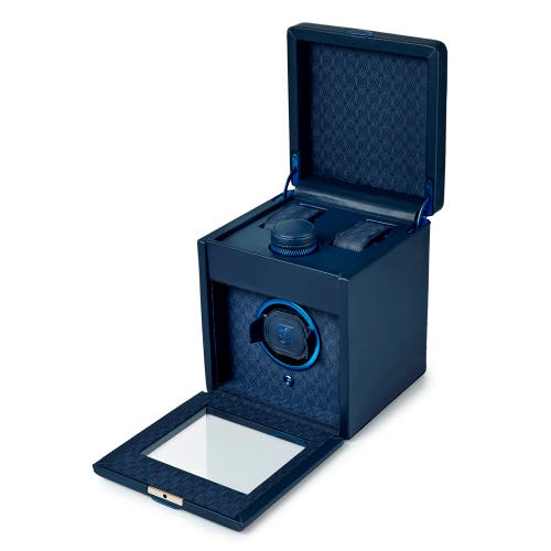 Wolf Earth Single Watch Winder In Midnight Blue