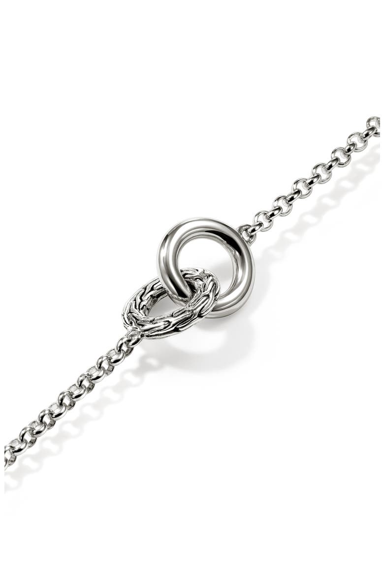 Essentials Linked Bracelet, Alternate, color, SILVER