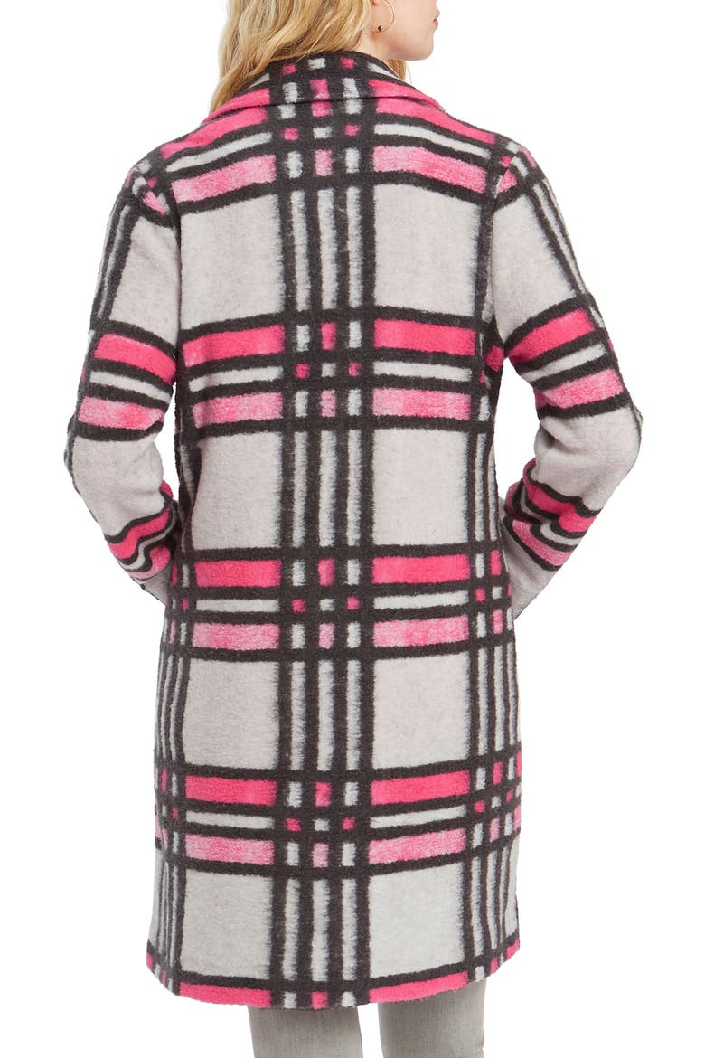 Check Pop Coat, Alternate, color, PINK MULTI