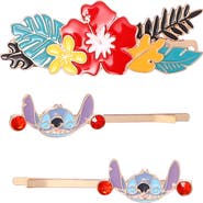 Disney Stitch Barrette and Bobby Pins Set 3-Piece Official License