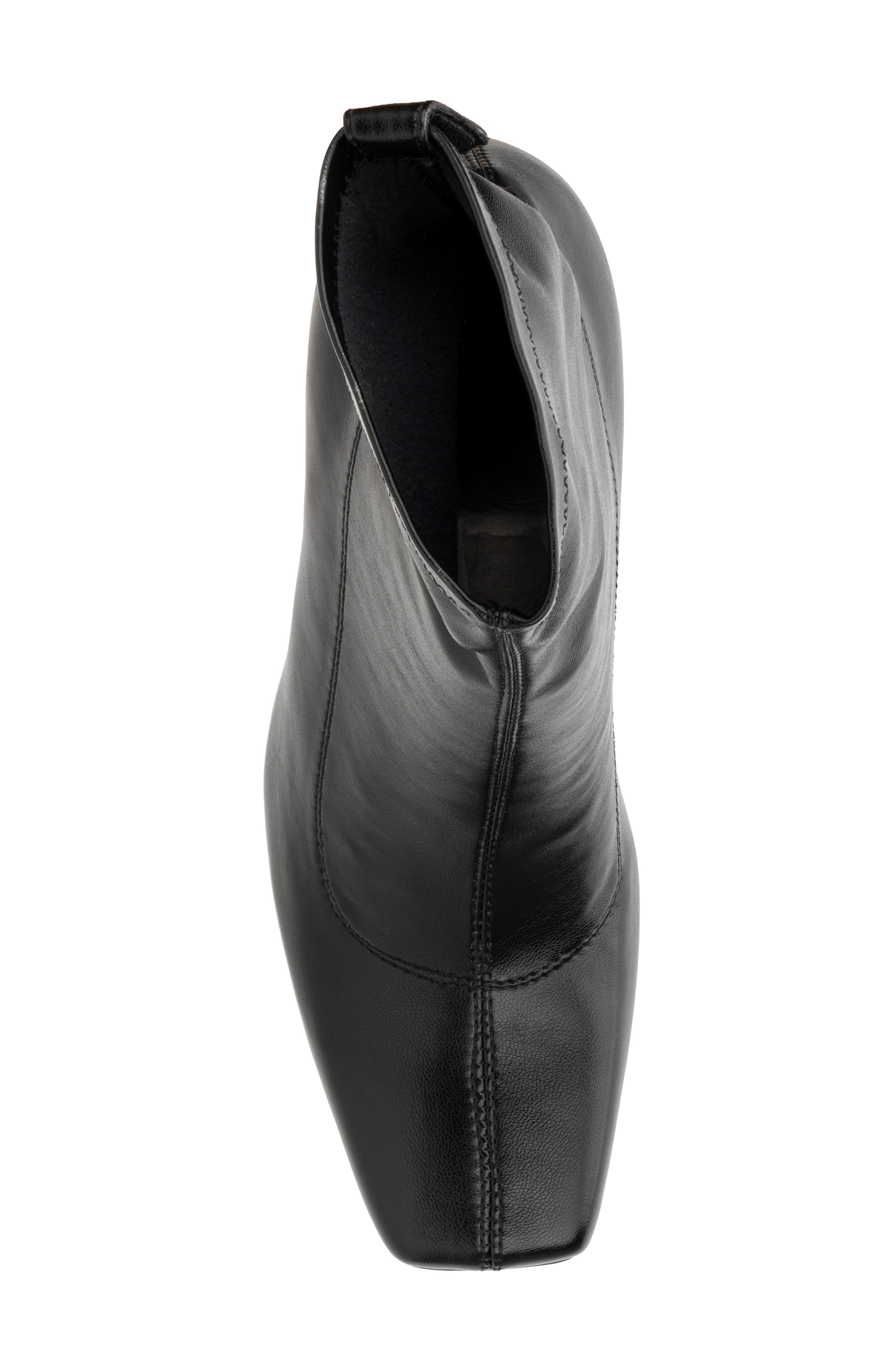 TORGEIS Chiara Square Toe Bootie, Alternate, color, Black