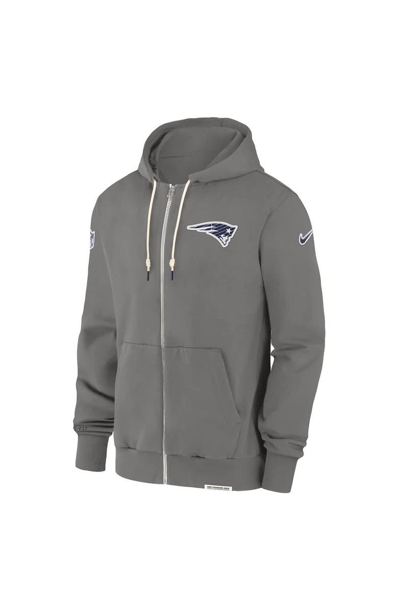 Nike Men's Nike  Pewter New England Patriots Player Full-Zip Performance Hoodie, Alternate, color, 