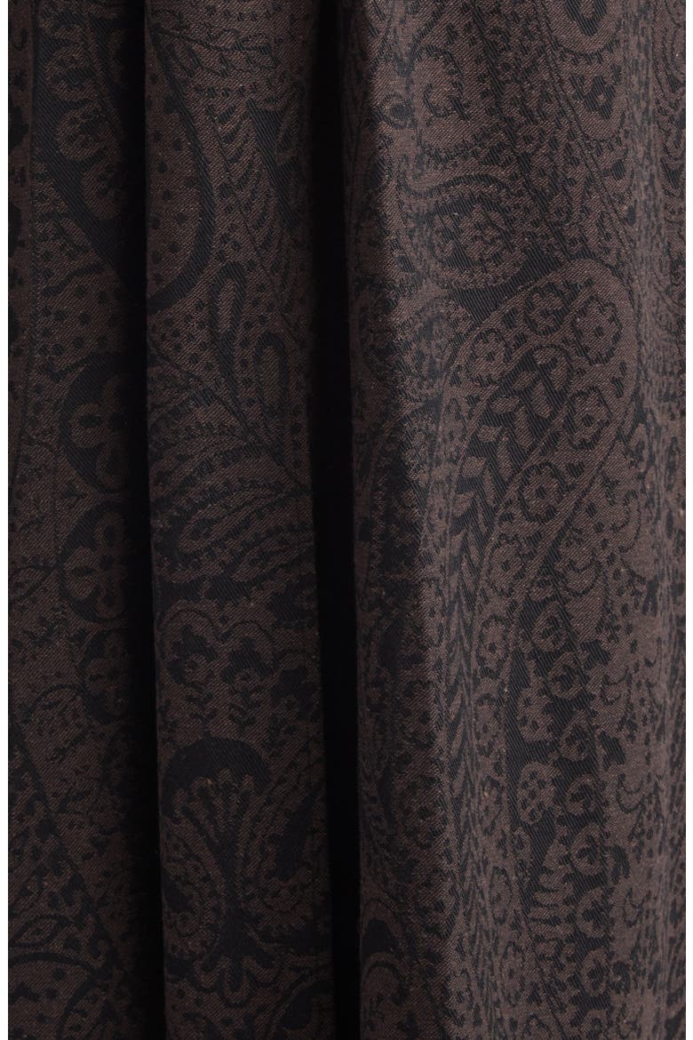 Brinley Oversized Trench Coat, Alternate, color, DARK JAVA/ BLACK PAISLEY