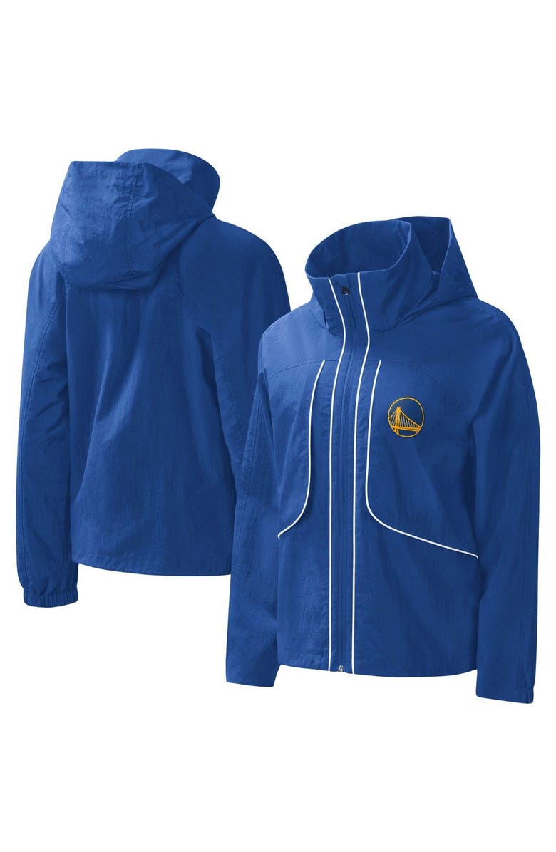 G-III 4HER BY CARL BANKS Women's G-III 4Her by Carl Banks Royal Golden State Warriors Last Shot Full-Zip Hoodie, Main, color, Royal