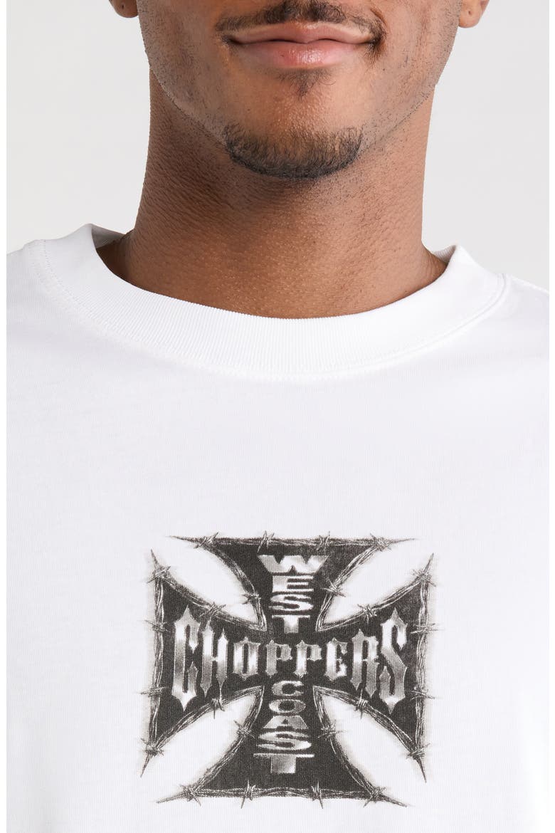 Rough Around the Edges Cotton Graphic T-Shirt, Alternate, color, WHITE