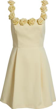 Lucy Paris Rosette Trim Cocktail Minidress