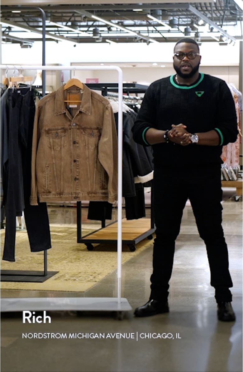 Relaxed Fit Denim Trucker Jacket, sales video thumbnail