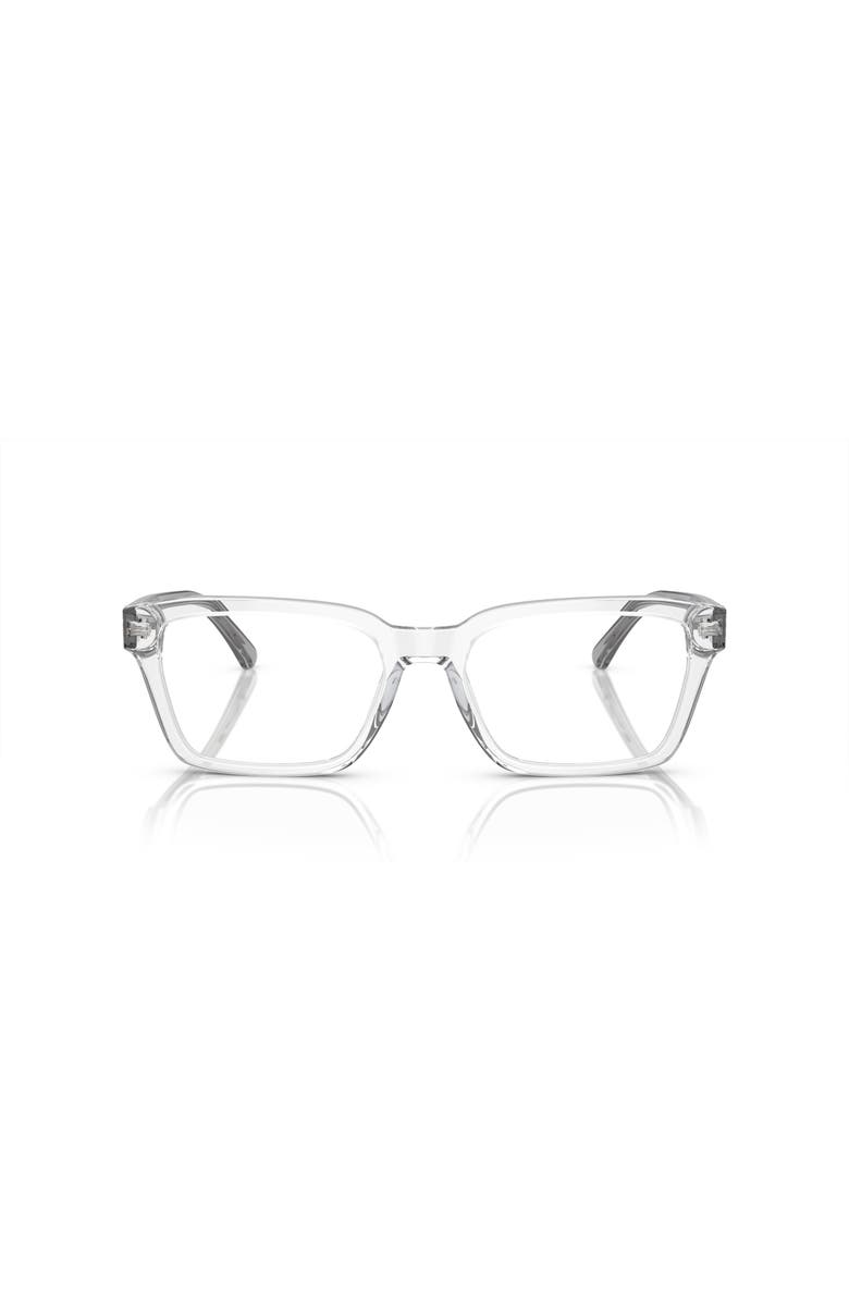 Emporio Armani 55mm Rectangle optical glasses, Alternate, color, Transparent
