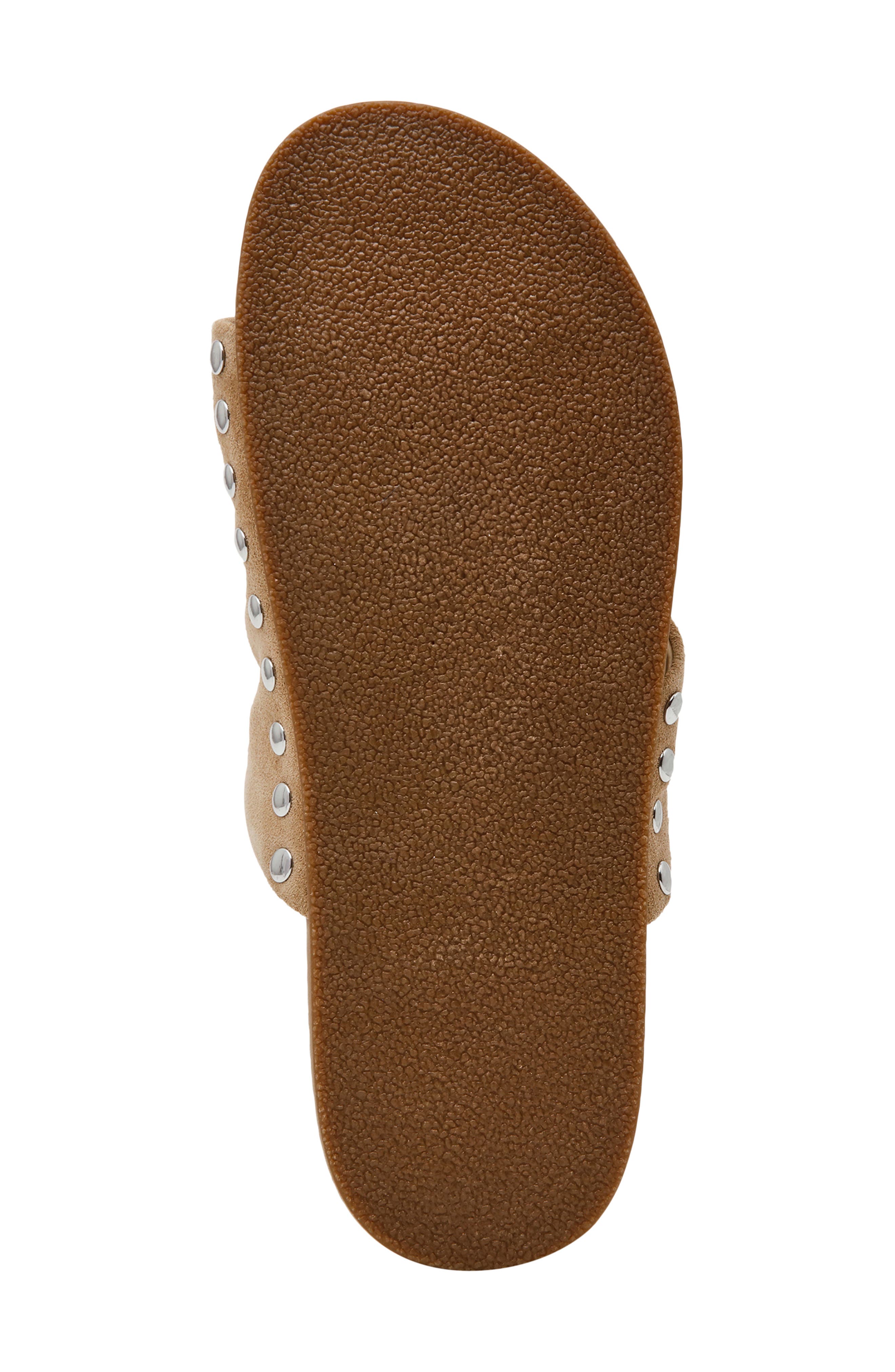 Kessey Slide Sandal, Alternate, color, SAND SUEDE