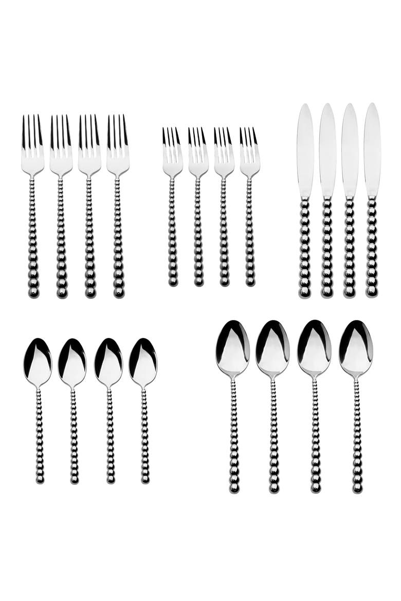 Rondure Mirror 20-Piece Flatware Set, Alternate, color, SILVER