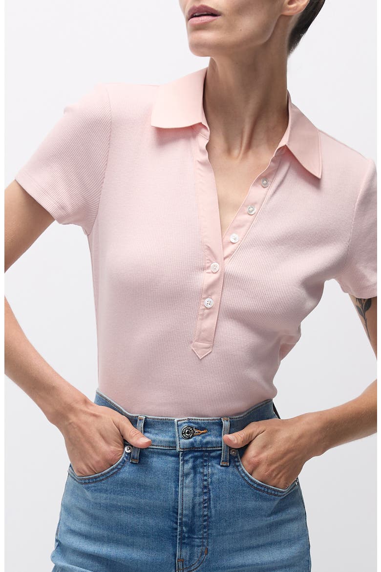 Kearney Stretch Cotton Polo, Alternate, color, PINK CLAY