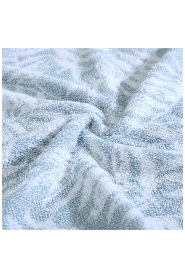 Art of Palms 6-Piece Towel Set, Alternate, color, LIGHT PASTEL BLUE