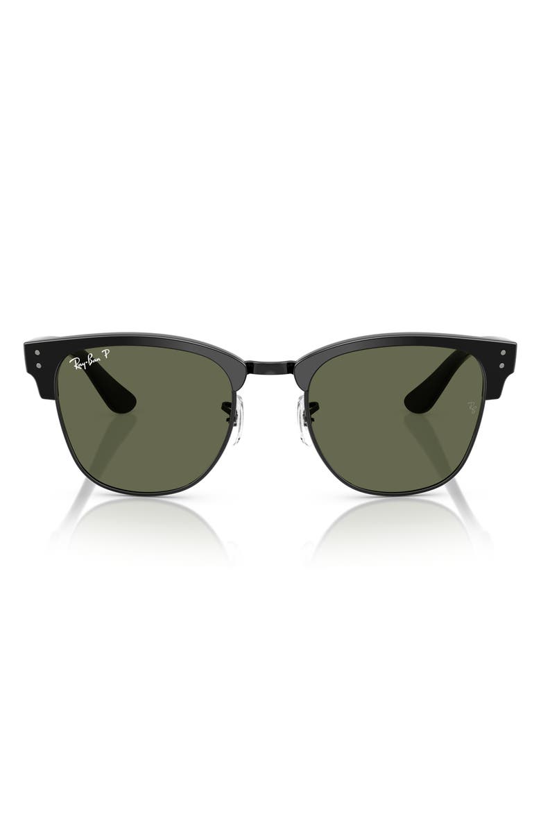 Ray-Ban Clubmaster Reverse Lens 54mm Polarized Square Sunglasses, Main, color, 