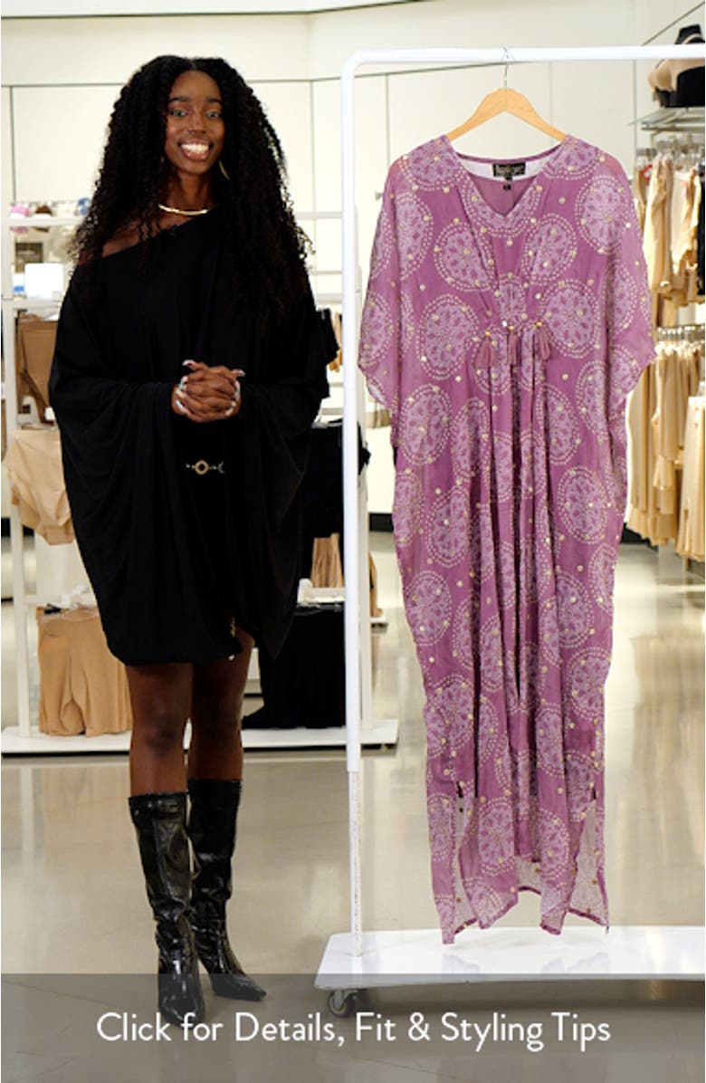 Melanie Tassel Cover-Up Maxi Dress, sales video thumbnail