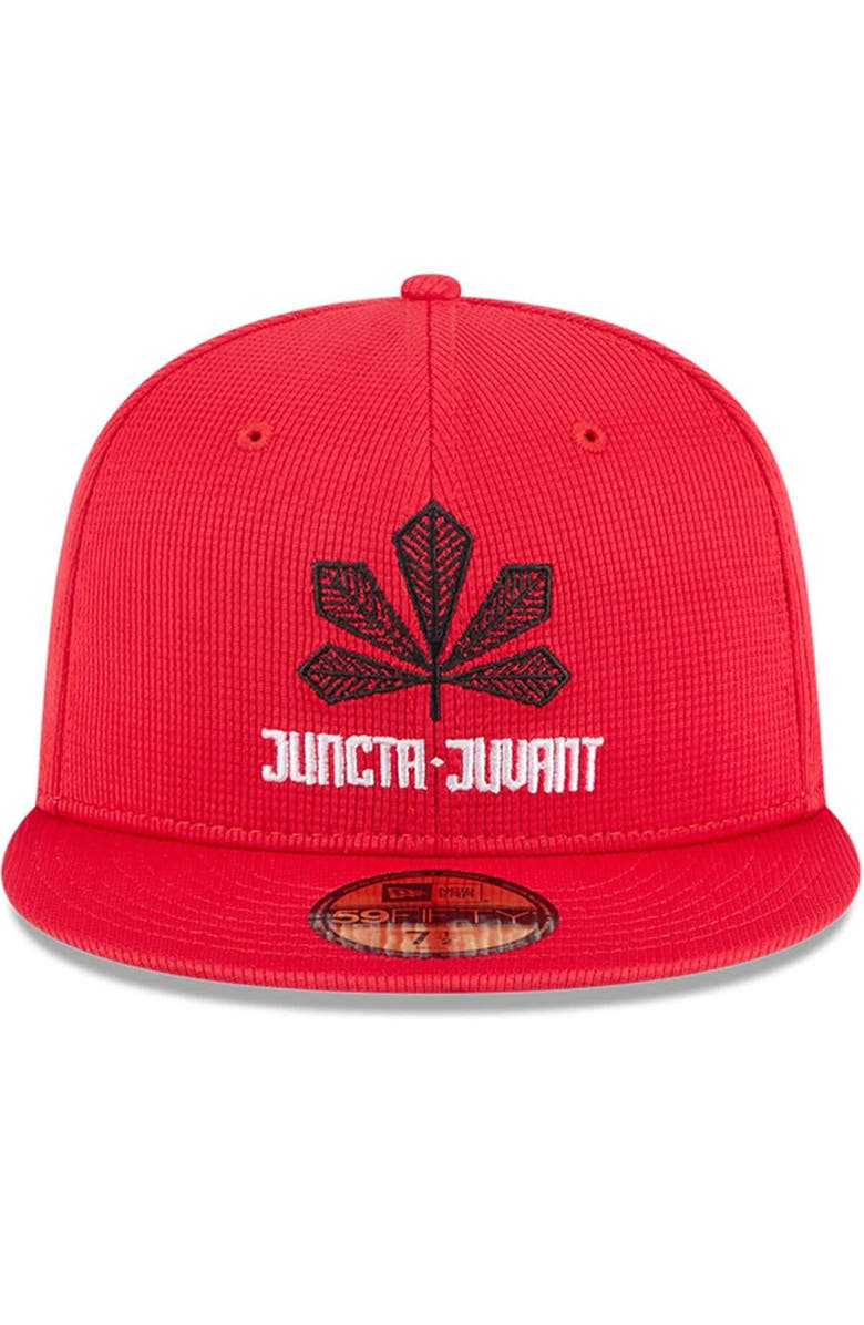 New Era Men's New Era Red Cincinnati Reds City Connect Batting Practice 59FIFTY Fitted Hat, Alternate, color, Red