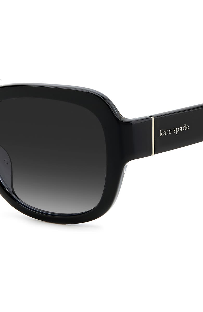 Kate Spade New York laynes 55mm gradient sunglasses, Alternate, color, Black/ Grey Shaded