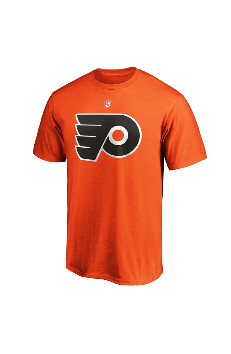 FANATICS Men's Fanatics Branded Paul Coffey Orange Philadelphia Flyers Authentic Stack Retired Player Name & Number T-Shirt, Alternate, color, Orange