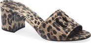 Dolce&Gabbana Keira Leopard Print Slide Sandal