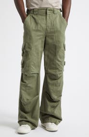 Balmain Cotton & Linen Cargo Pants