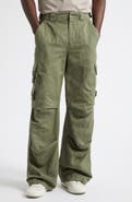 Balmain Cotton & Linen Cargo Pants