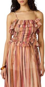 Steve Madden Shilloh Stripe Ruffle Camisole