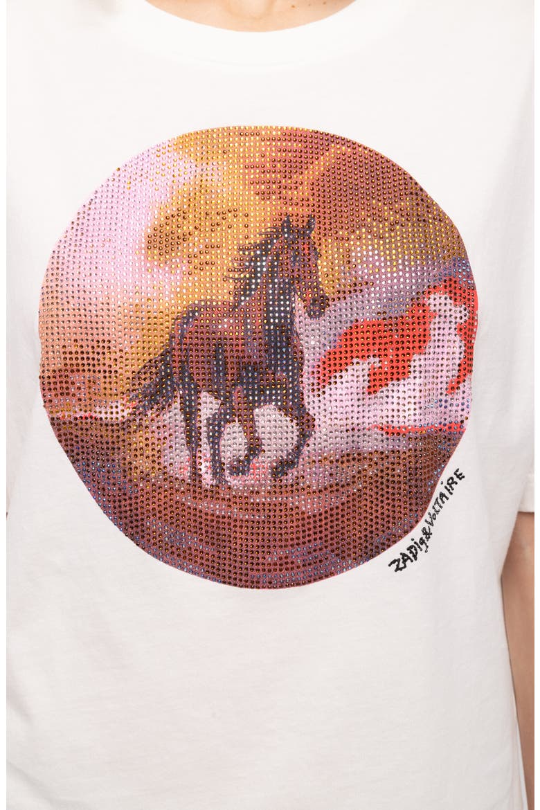 Taida Horse Strass Graphic Tee, Alternate, color, JUDO