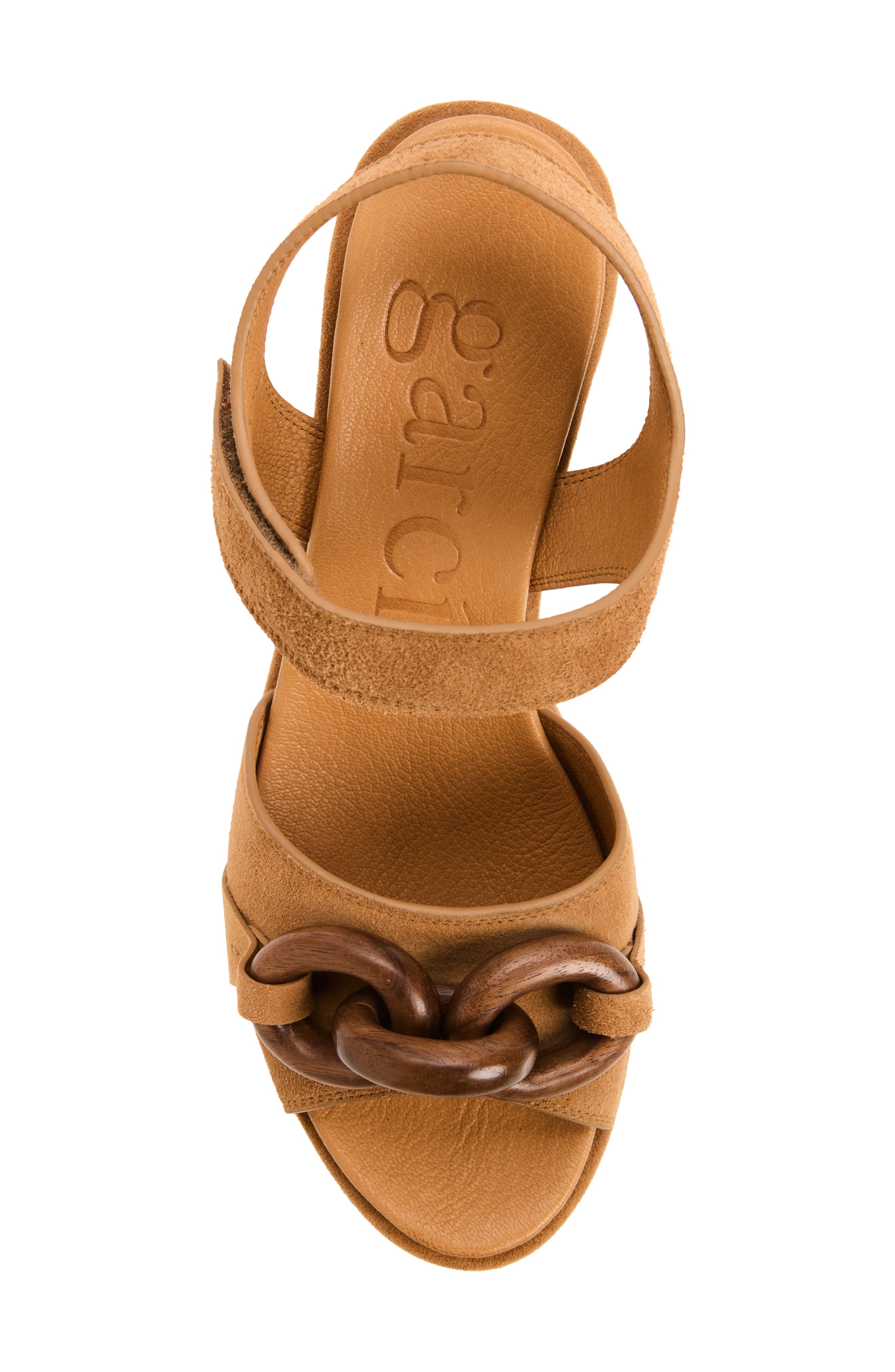 Lady Ankle Strap Platform Wedge Sandal, Alternate, color, ACORN