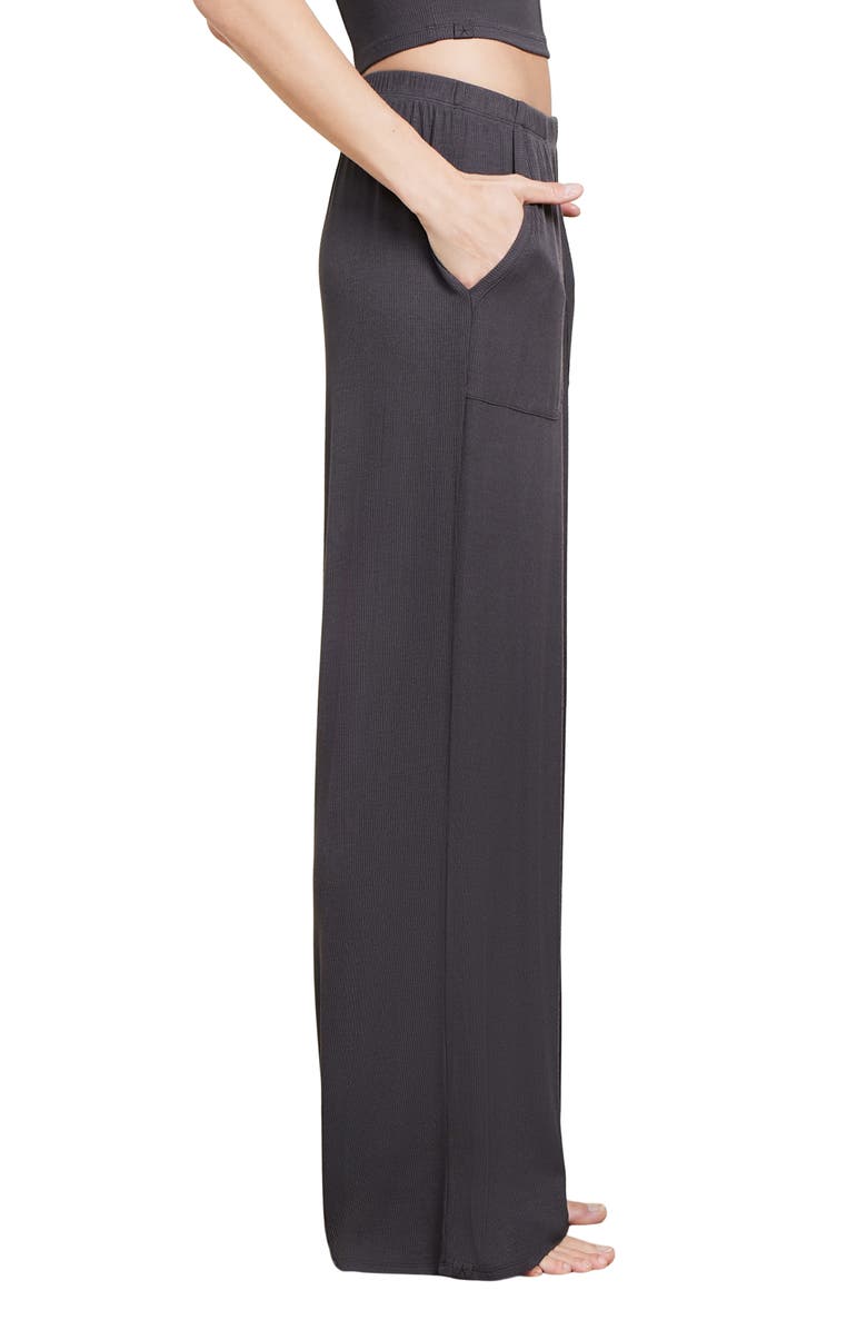 Barefoot Dreams<sup>®</sup> Malibu Collection<sup>®</sup> Ultrasoft Rib Lounge Pants, Alternate, color, Carbon