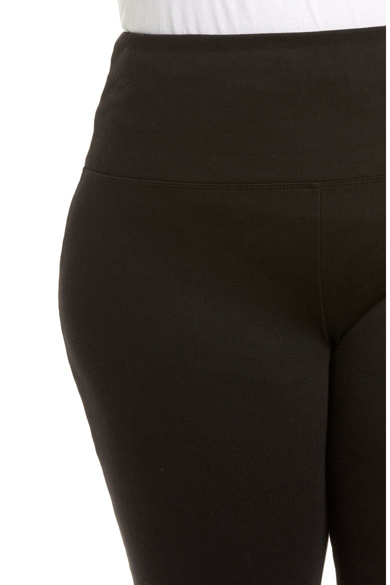 'Lyssentials Straight Leg Jeggings, Alternate, color, BLACK