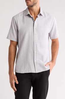 WESTZEROONE Baylor Cotton Short Sleeve Button-Up Shirt