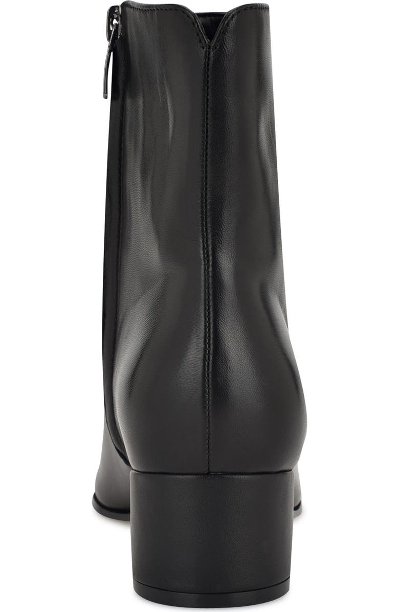 Nine West Maribu Pointed Toe Bootie, Alternate, color, Black Leather