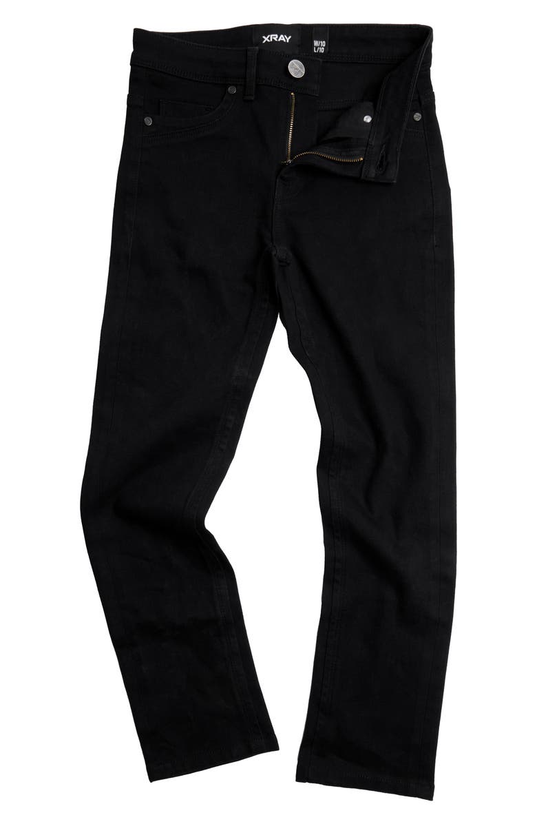 XRAY Kids' Stretch Straight Leg Jeans, Alternate, color, Tencel Black