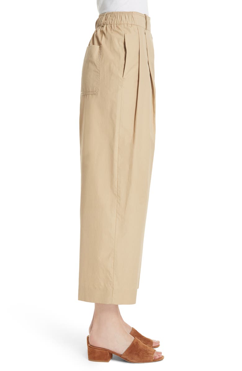 Vince Wide Leg Polished Cotton Pants, Alternate, color,